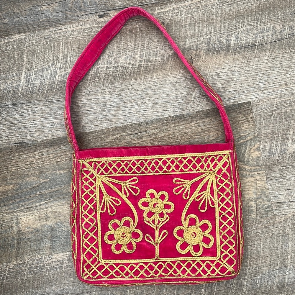 Vintage Bohemian Velvet Bag